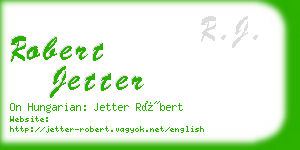 robert jetter business card